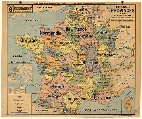 Former provinces of France